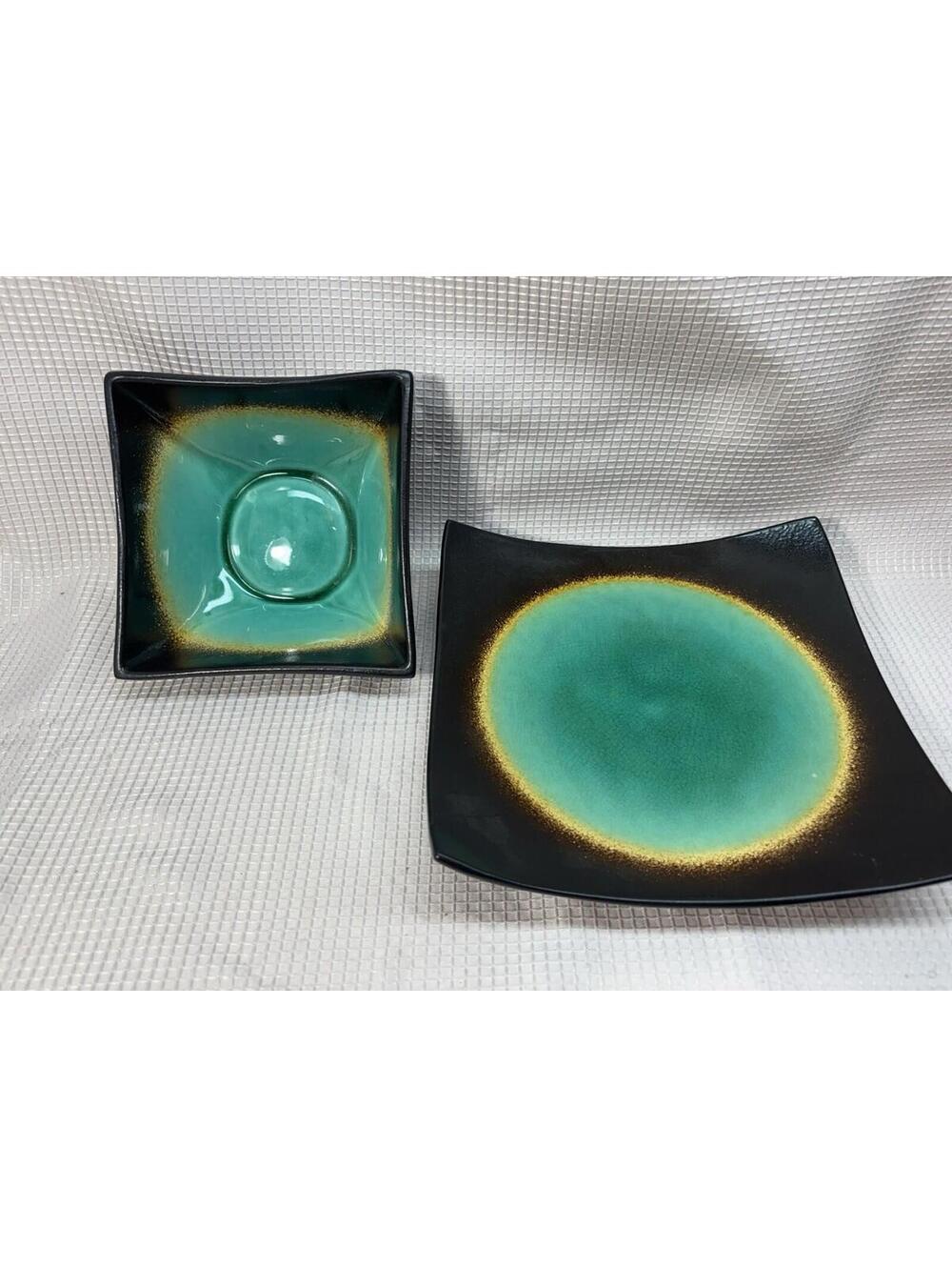 83 - Home, Jade Moon square plate & bowl set by Home Essentials.